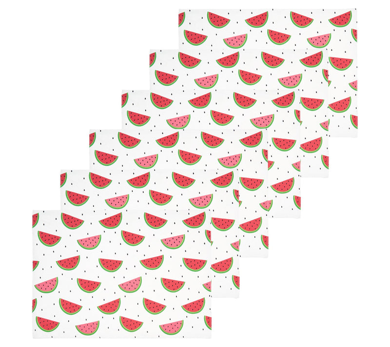 Watermelon Whimsy Set of 6 Placemats by Valerie — Main view