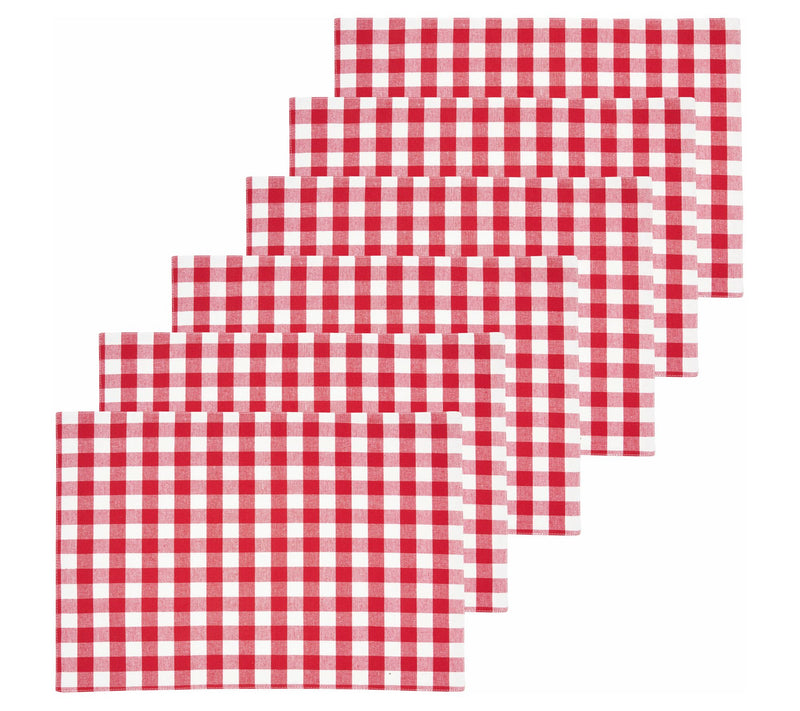 Ashford Red Placemat Set of 6 by Valerie — Main view