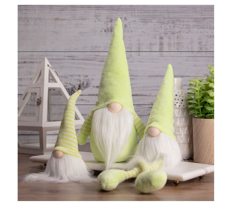 Northlight Lime Green and White Sitting Spring Gnome Figure — View 7