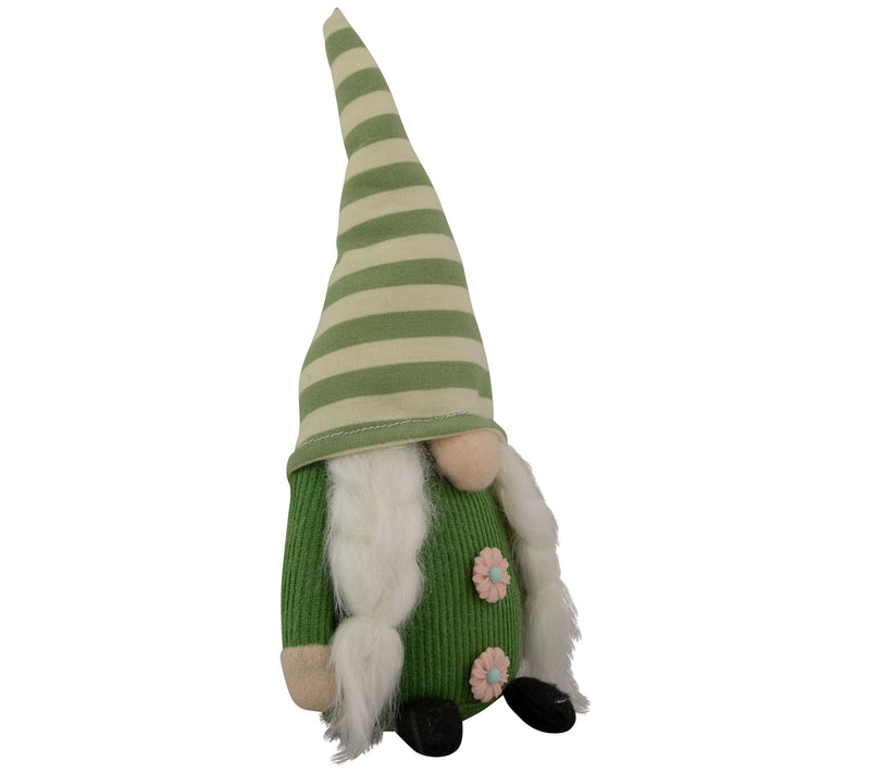 Northlight Green Striped Hat Girl Springtime Gn ome — View 4