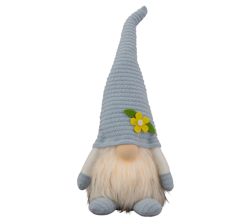 Northlight Lighted Green Spring Gnome with Flow er Hat — View 3