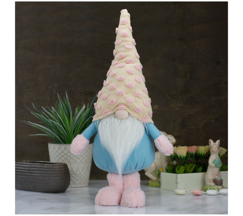 Northlight Standing Spring Plush Gnome Figure w / Polka Dot Ha — View 6