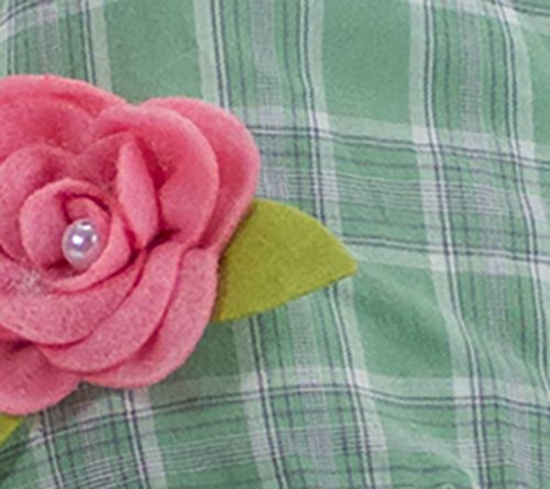 Northlight Green & White Plaid Spring Easter Gn ome Head Decor — View 2