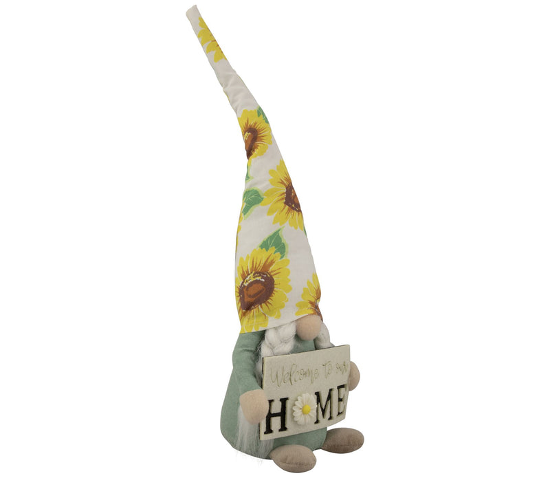 Northlight Welcome to Our Home Spring Gnome with Sunflower Hat — View 7