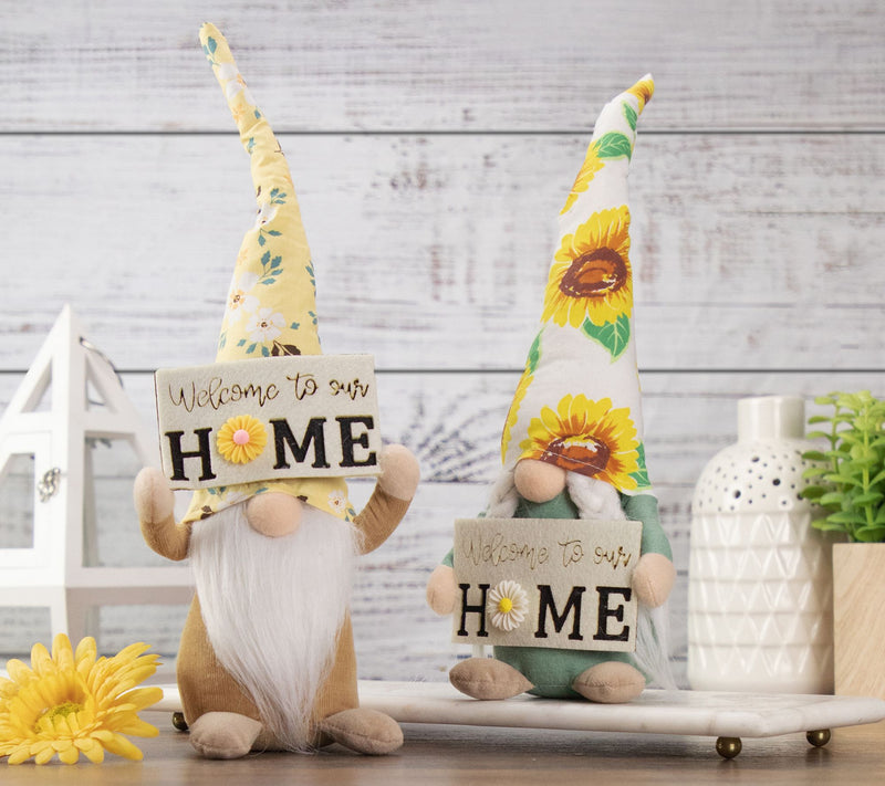 Northlight Welcome to Our Home Spring Gnome with Sunflower Hat — View 4