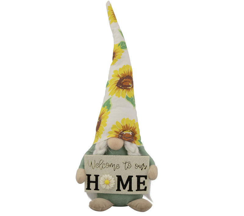 Northlight Welcome to Our Home Spring Gnome with Sunflower Hat — Main view