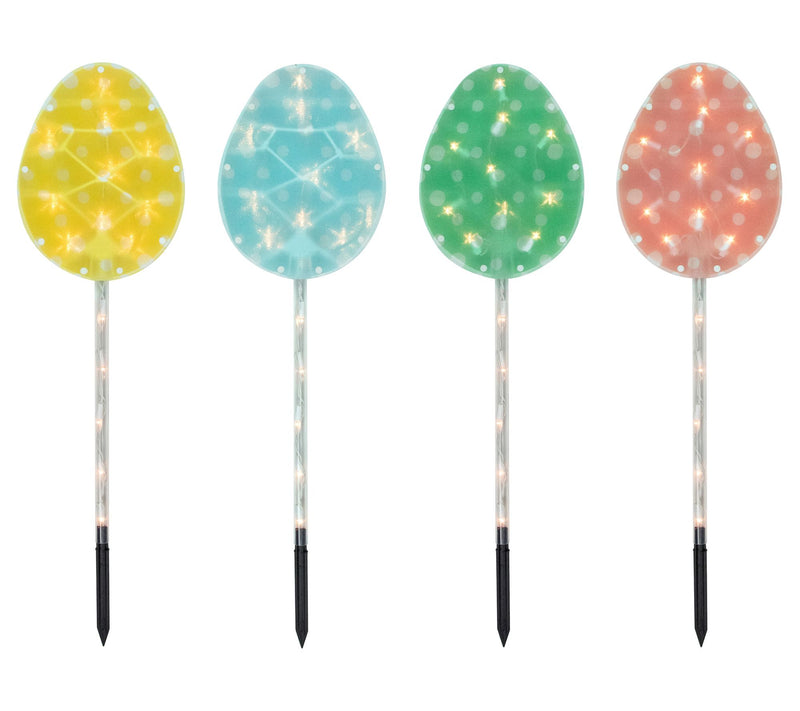 Northlight 4ct Easter Egg Pathway Marker Lawn Stakes Lights — View 5
