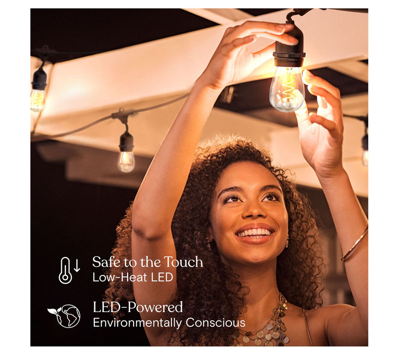 Brightech Ambience Pro LED 48 Ft Spiral Filament String Lights — View 4