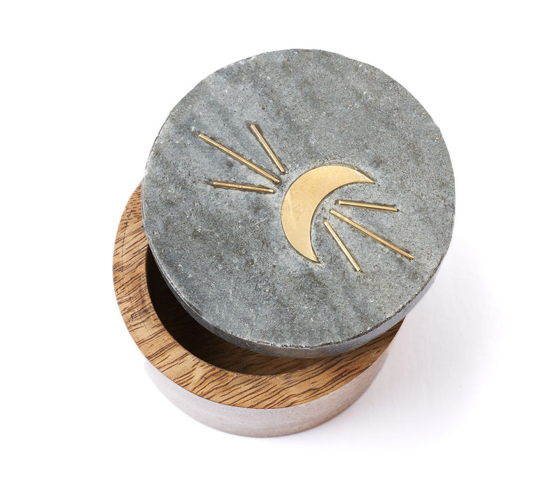 Indukala Moon Round Keepsake Box — View 4