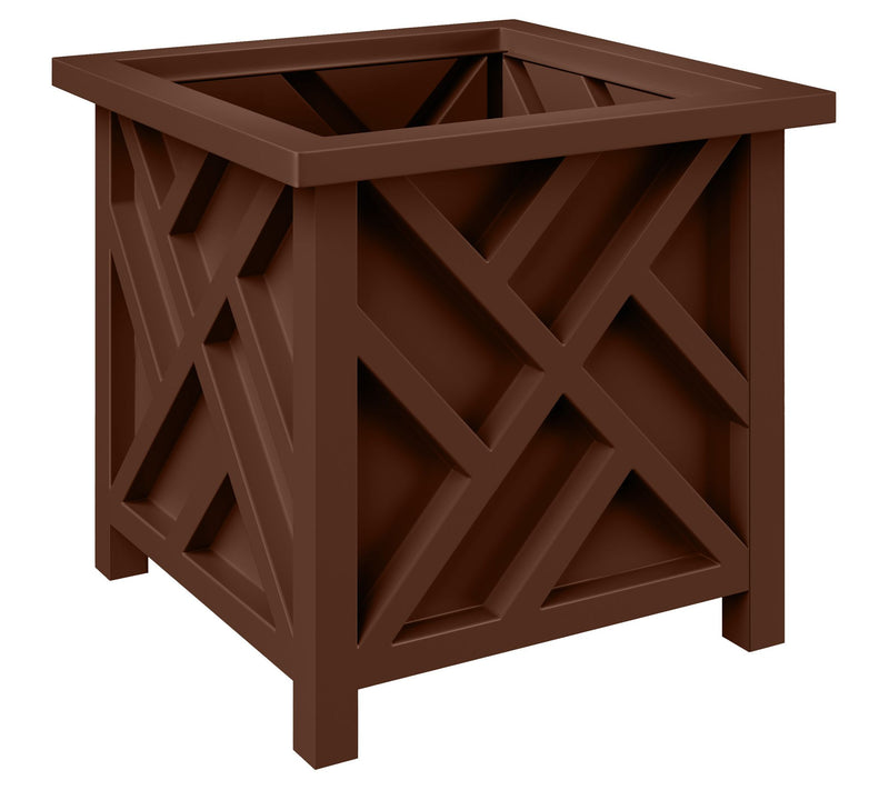 Pure Garden Set of 2 Lattice Design 15.5"  Planter Boxes — View 15