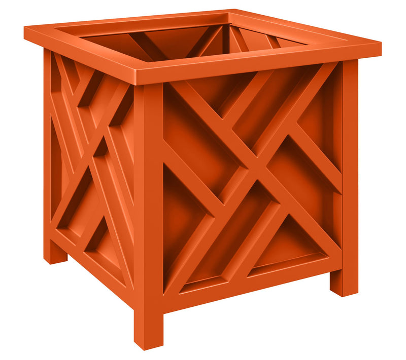 Pure Garden Set of 2 Lattice Design 15.5"  Planter Boxes — View 17