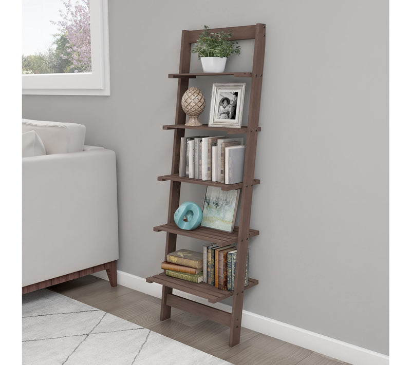 Lavish Home Bookshelf Ladder Shelf Decorative Book Shelves — Main view