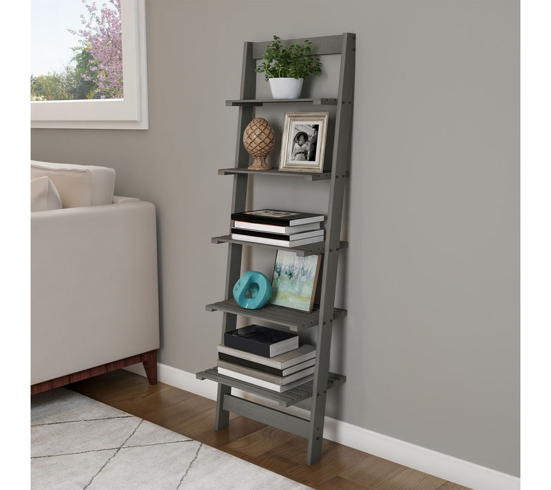 Lavish Home Bookshelf Ladder Shelf Decorative Book Shelves — View 15