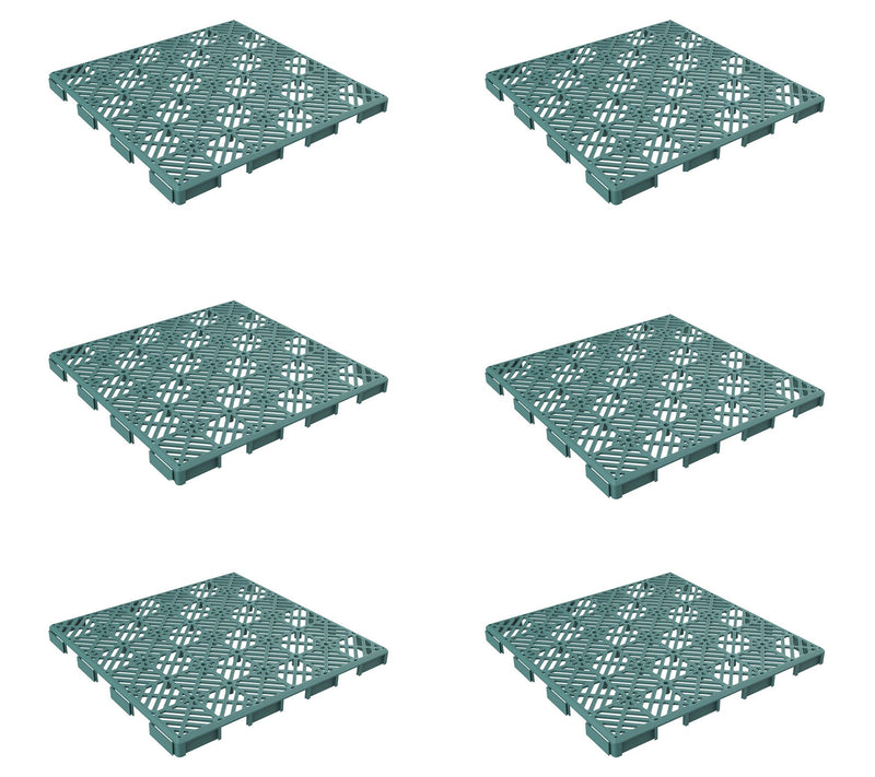 Pure Garden 6-Pack Interlocking Patio Deck Tile s — View 11
