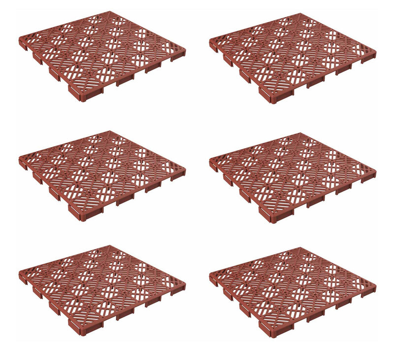 Pure Garden 6-Pack Interlocking Patio Deck Tile s — View 12