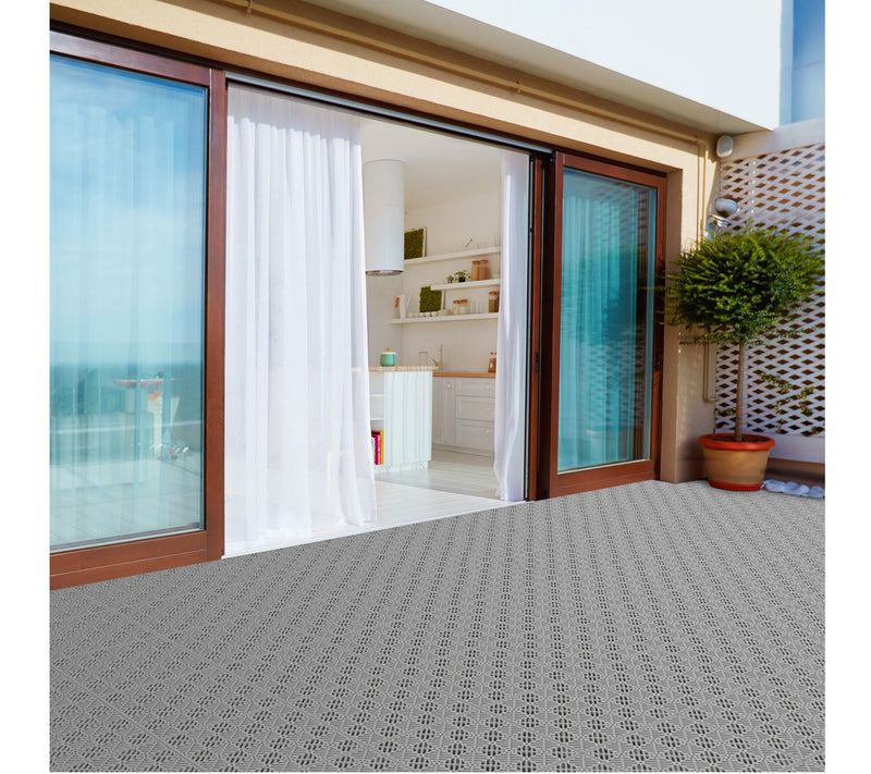 Pure Garden 6-Pack Interlocking Patio Deck Tile s — View 7