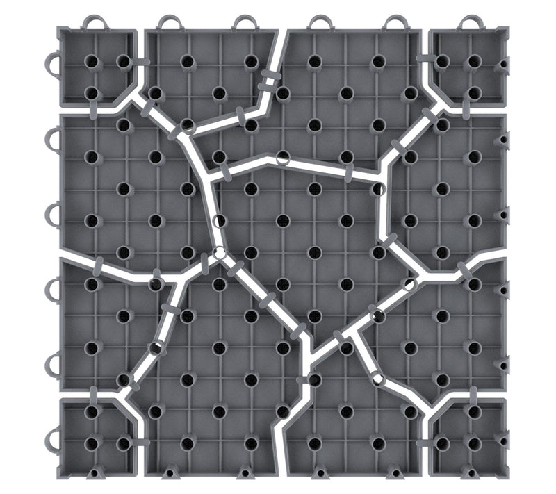 Pure Garden 6 Deck Tiles Interlocking Outdoor Tiles — View 4
