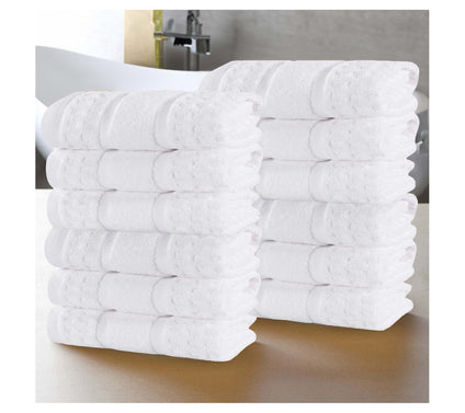 Superior Cotton Waffle Honeycomb 12 Piece Faceowel Set