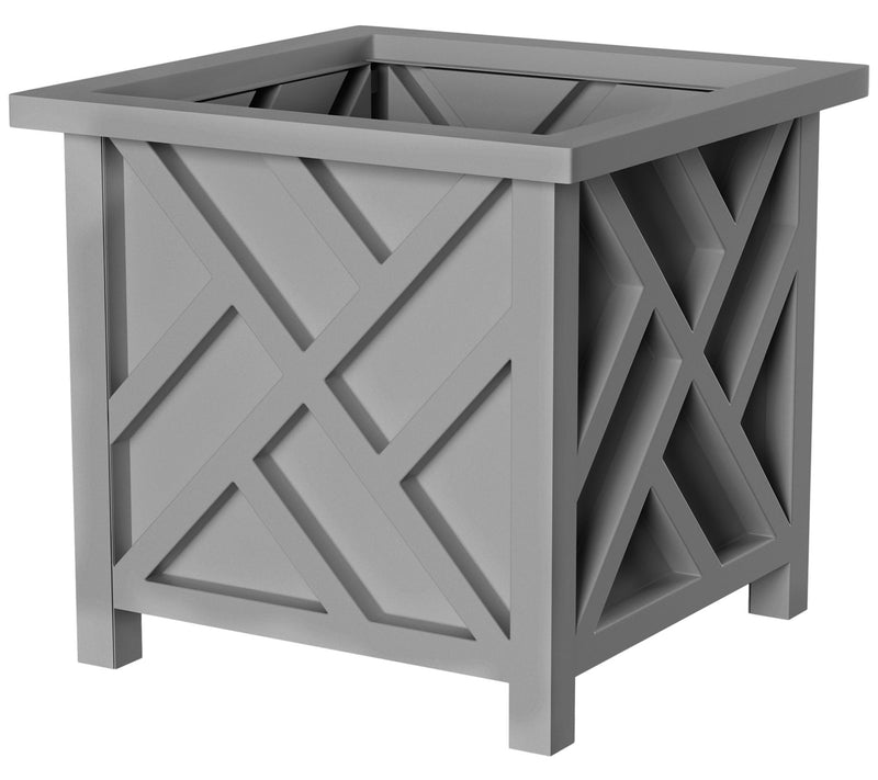 Pure Garden 2 Lattice Design 14.75" Planter Flower Plant Pots — View 10