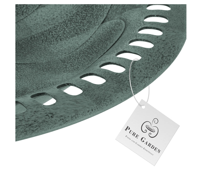 Pure Garden Outdoor Antique-Style Bird Bath — View 6