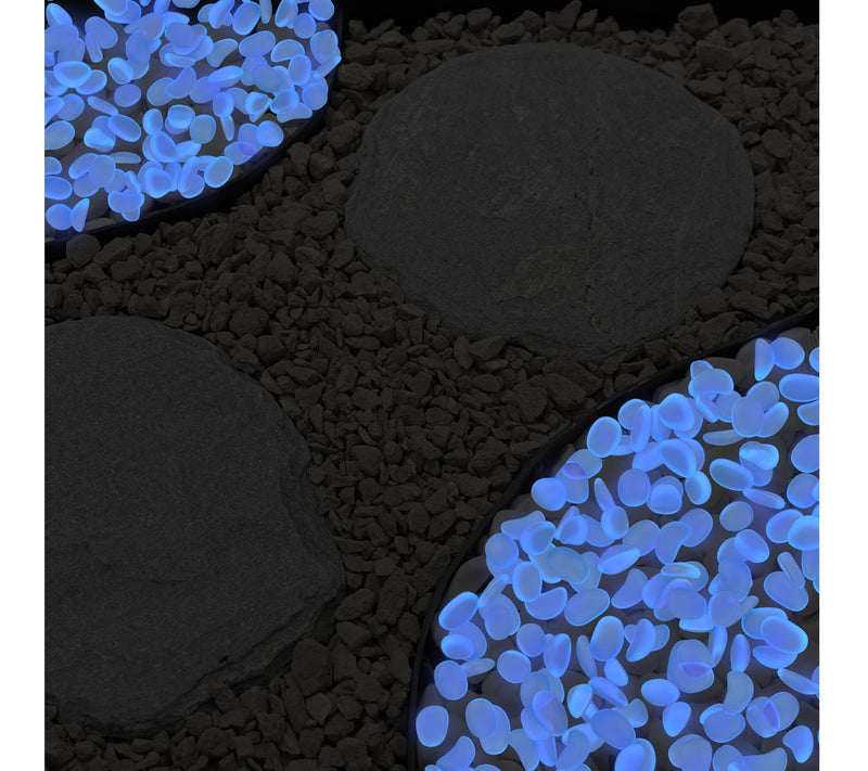 Pure Garden 500 Glow in the Dark Solar PathwayPebbles — View 6