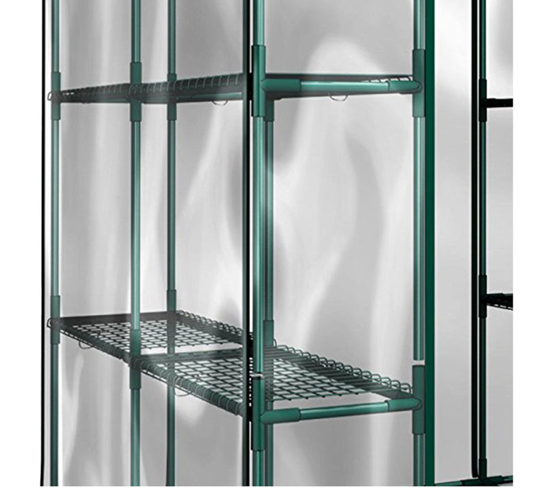 Home-Complete Walk in Greenhouse with 8 Sturdyhelves — View 5