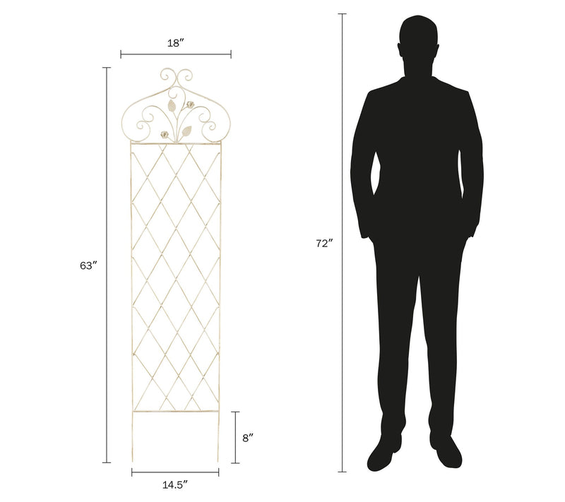 Pure Garden 63" Decorative Trellis for ClimbingPlants — View 3