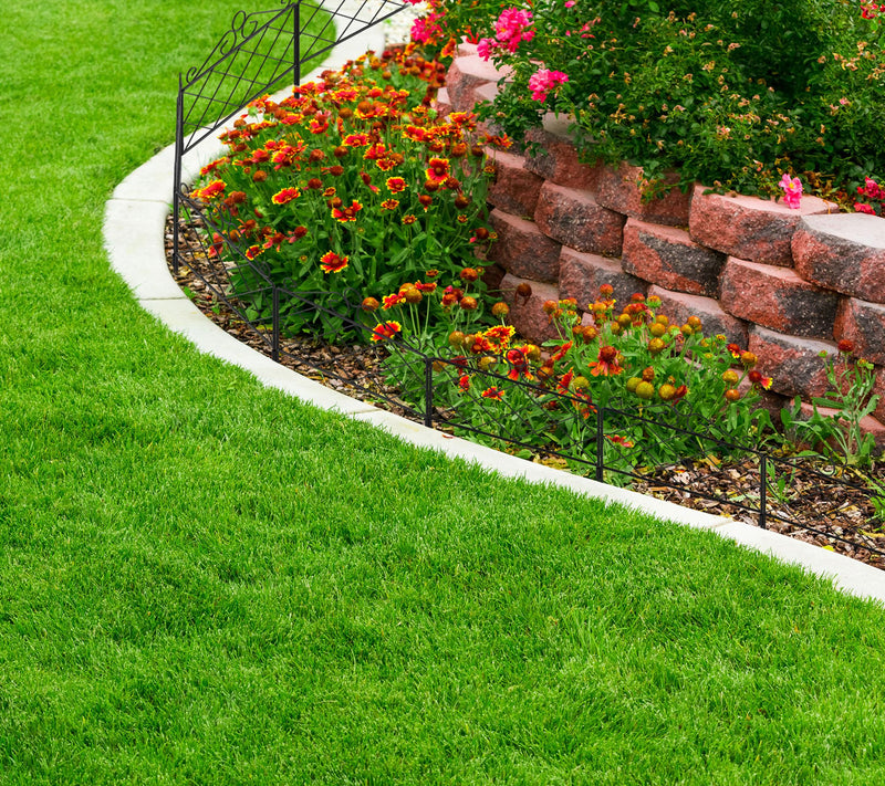 Pure Garden Set of 5 Interlocking Decorative Panel Fencing — View 7