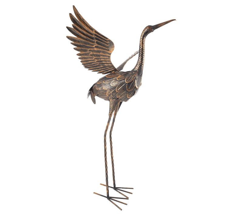 Pure Garden Flying Crane Garden Statue Lawn Ornament — Main view