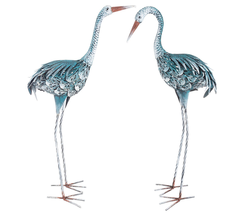 Pure Garden Set of 2 Crane Garden Statues Lawnrnaments — View 3