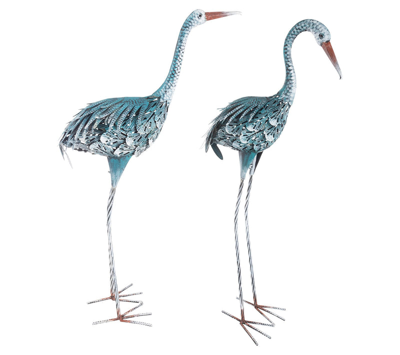 Pure Garden Set of 2 Crane Garden Statues Lawnrnaments — View 2