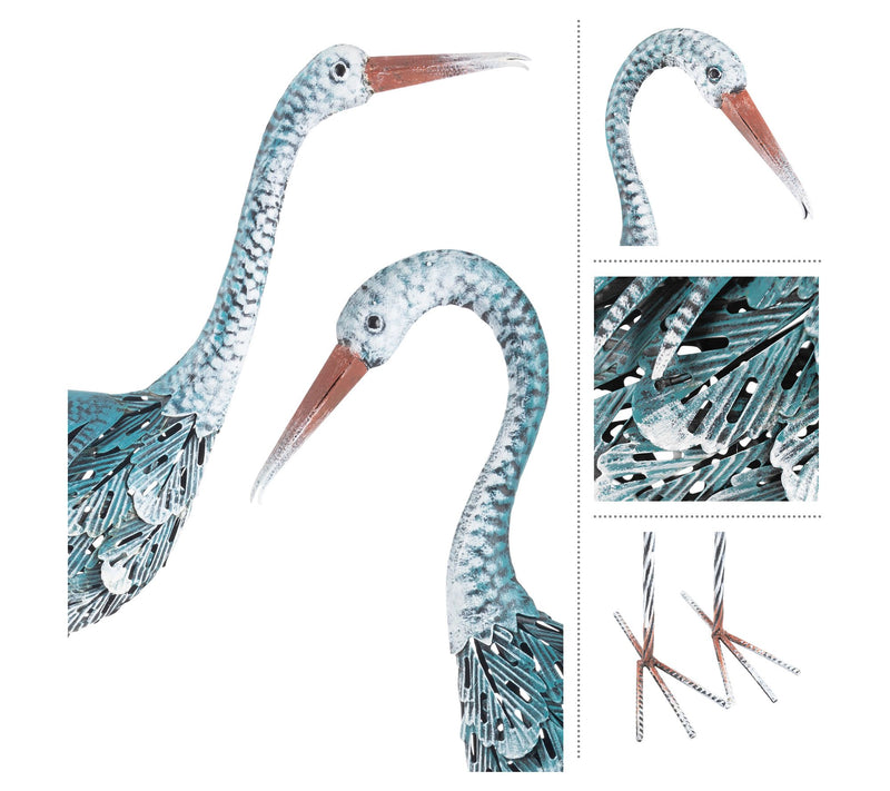 Pure Garden Set of 2 Crane Garden Statues Lawnrnaments — View 6