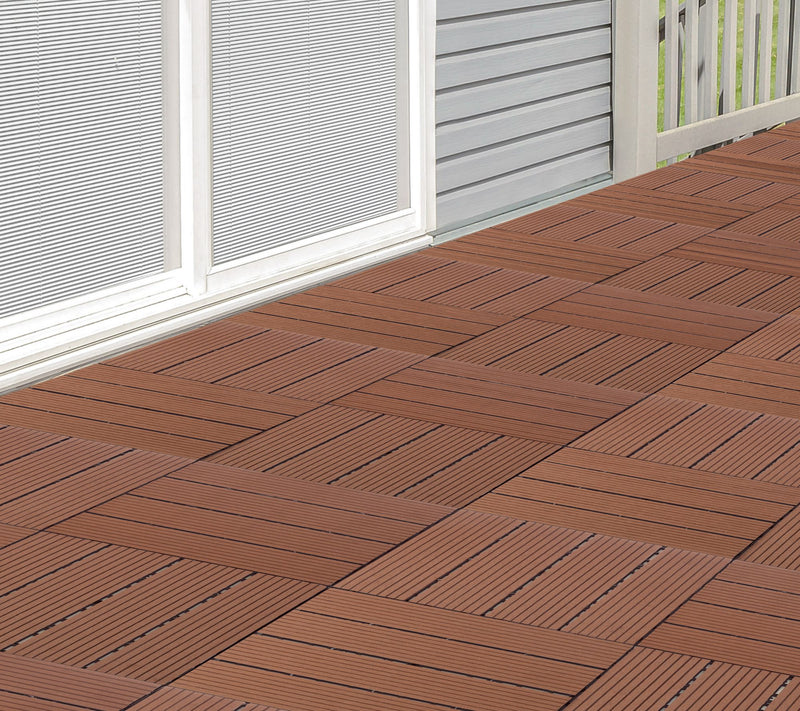 Pure Garden 30-Pack Composite Interlocking PatiTiles — View 12