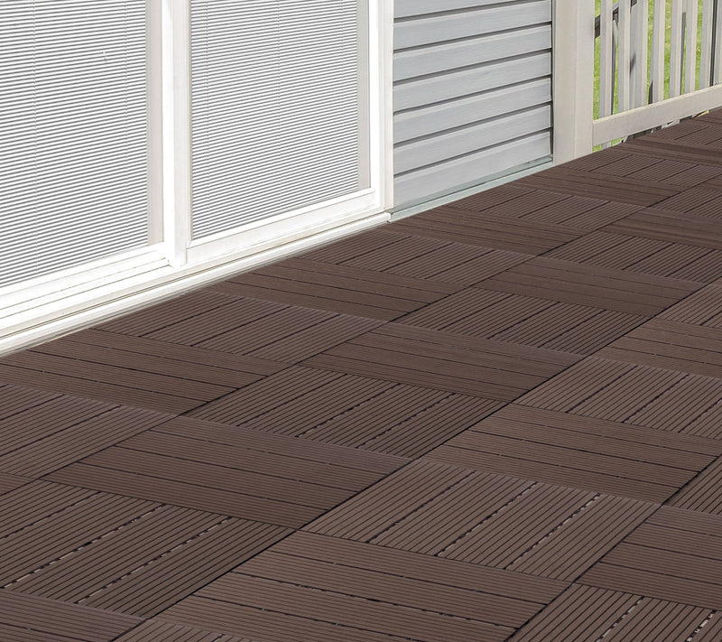 Pure Garden 30-Pack Composite Interlocking PatiTiles — View 13