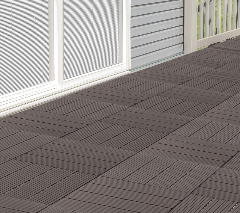 Pure Garden 30-Pack Composite Interlocking PatiTiles — View 14