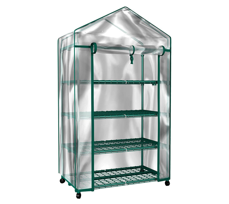 Home-Complete 4-Tier Mini Greenhouse Portable Greenhouse — View 2