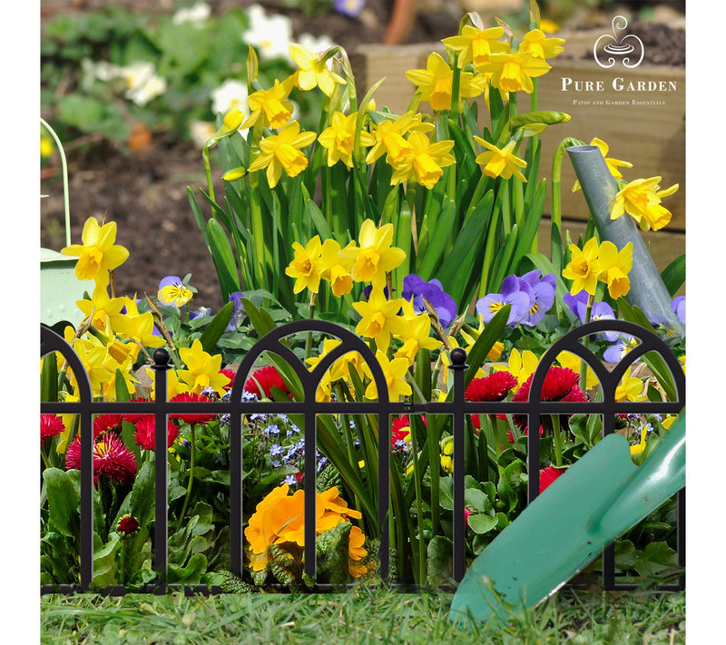 Pure Garden 4-Piece Modular Garden Fence PanelsSet — View 6