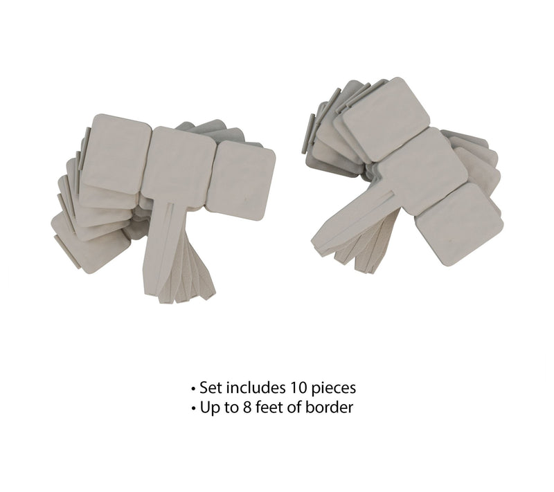Pure Garden Edging 10-PC Outdoor Decorative Flower Bed Border — View 4