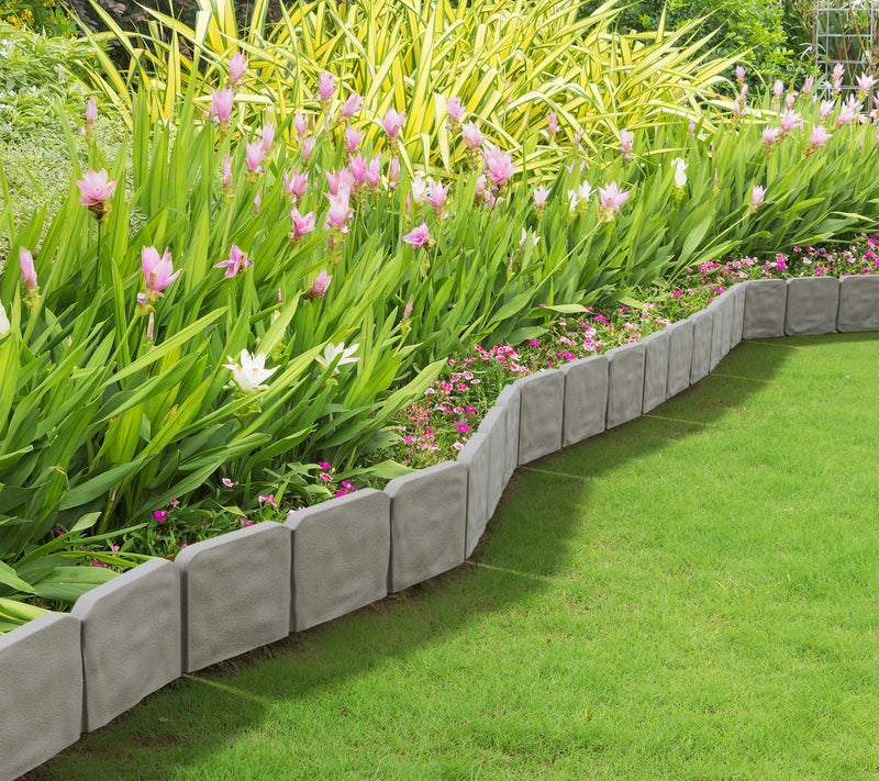 Pure Garden Edging 10-PC Outdoor Decorative Flower Bed Border — View 9