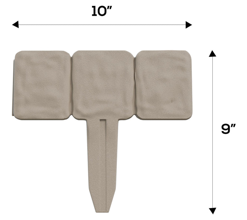 Pure Garden Edging 10-PC Outdoor Decorative Flower Bed Border — View 2