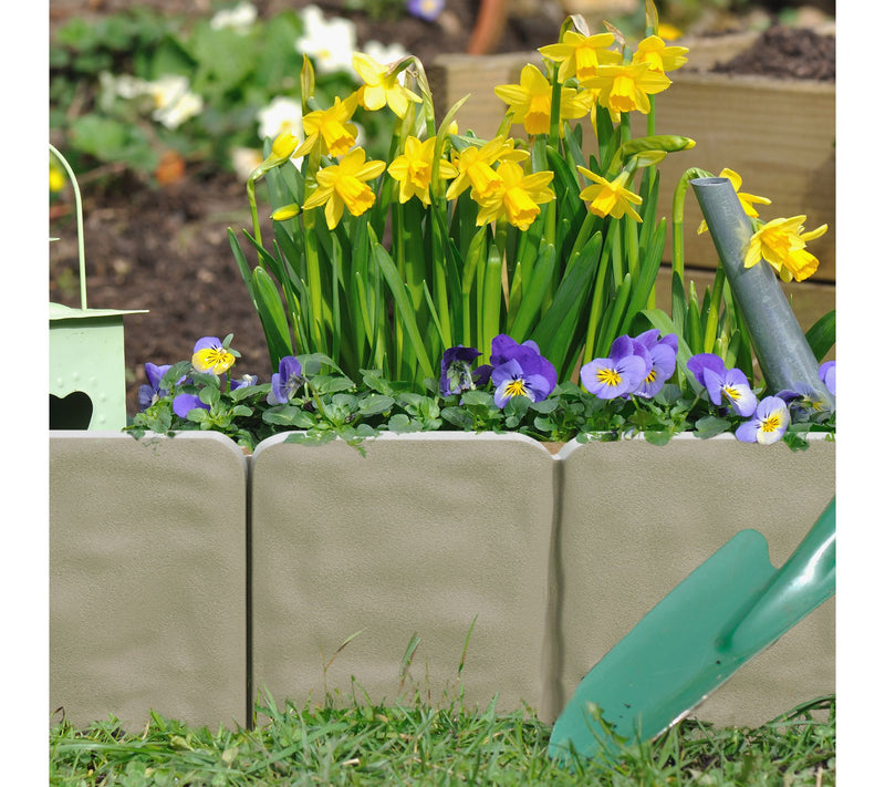 Pure Garden Edging 10-PC Outdoor Decorative Flower Bed Border — View 5