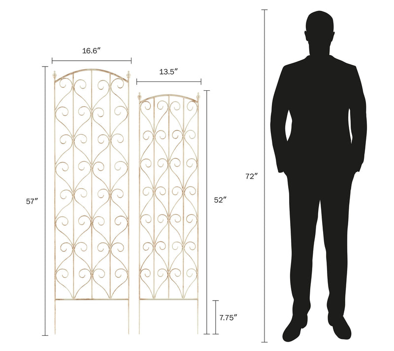 Pure Garden 2 Garden Trellises For Climbing andPotted Plants — View 3