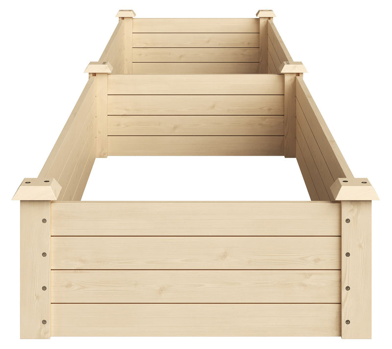 Home-Complete Raised Garden Bed - 8ftx2ft WoodPlanter Box — View 4