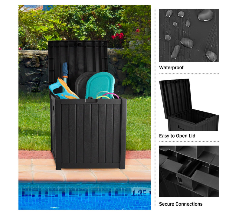 Pure Garden Storage Box- 50-Gallon Container for Patio Storage — View 7