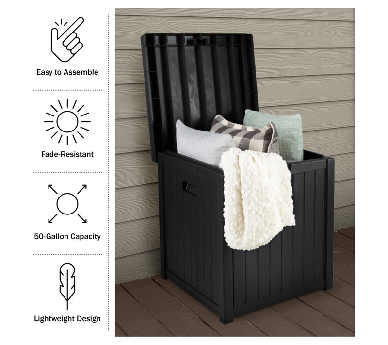 Pure Garden Storage Box- 50-Gallon Container for Patio Storage — View 8