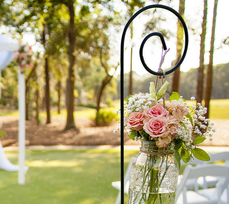 Pure Garden Set of 2 Shepherd Hooks 35" Metal Poles with Hooks — View 4