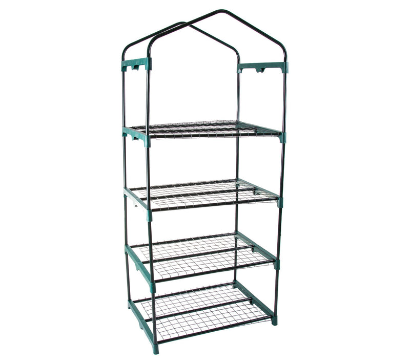 Pure Garden 4 Tier Mini Greenhouse with PVC Cover — View 2