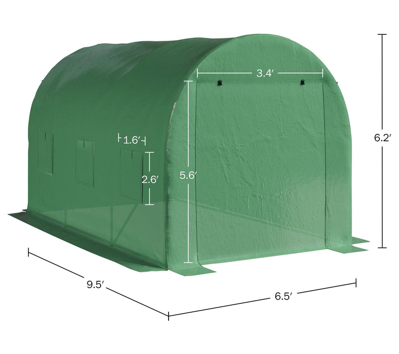 Home Complete Outdoor Green House w/ Vented Windows — View 6