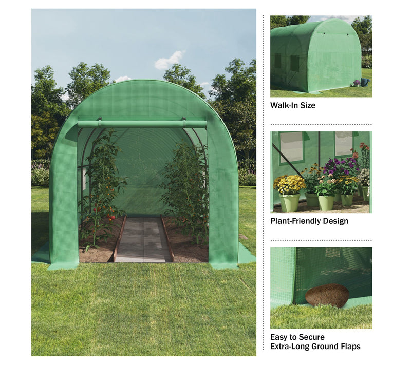 Home Complete Outdoor Green House w/ Vented Windows — View 8