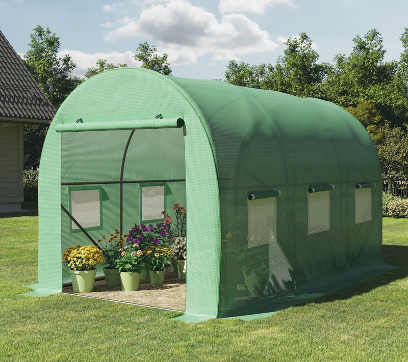 Home Complete Outdoor Green House w/ Vented Windows — Main view
